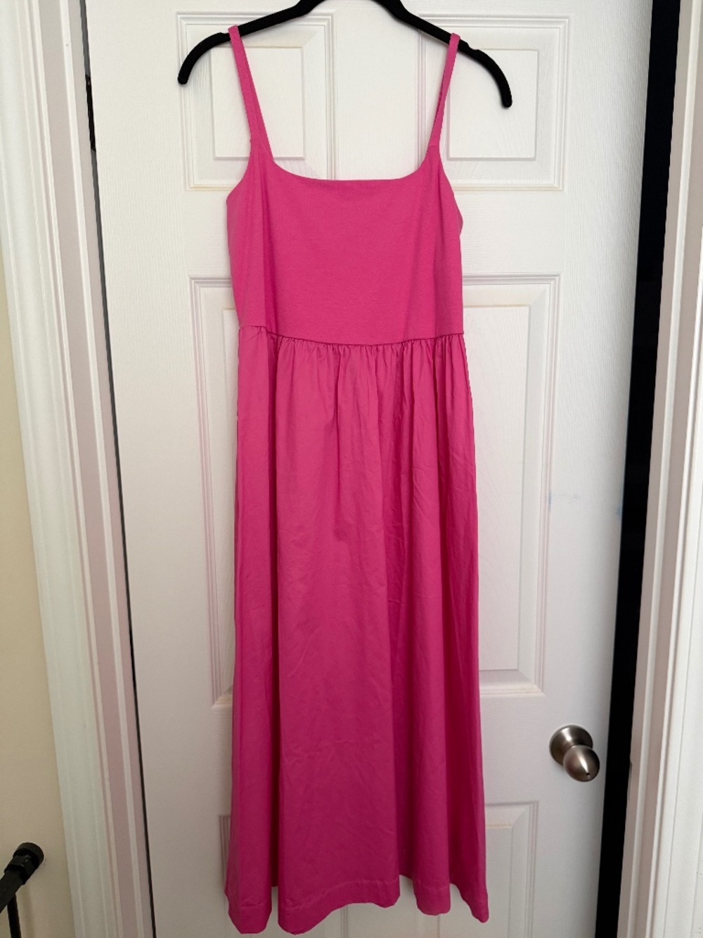Old Navy Pink Fit & Flare Midi Dress Sleeveless Size M NWOT